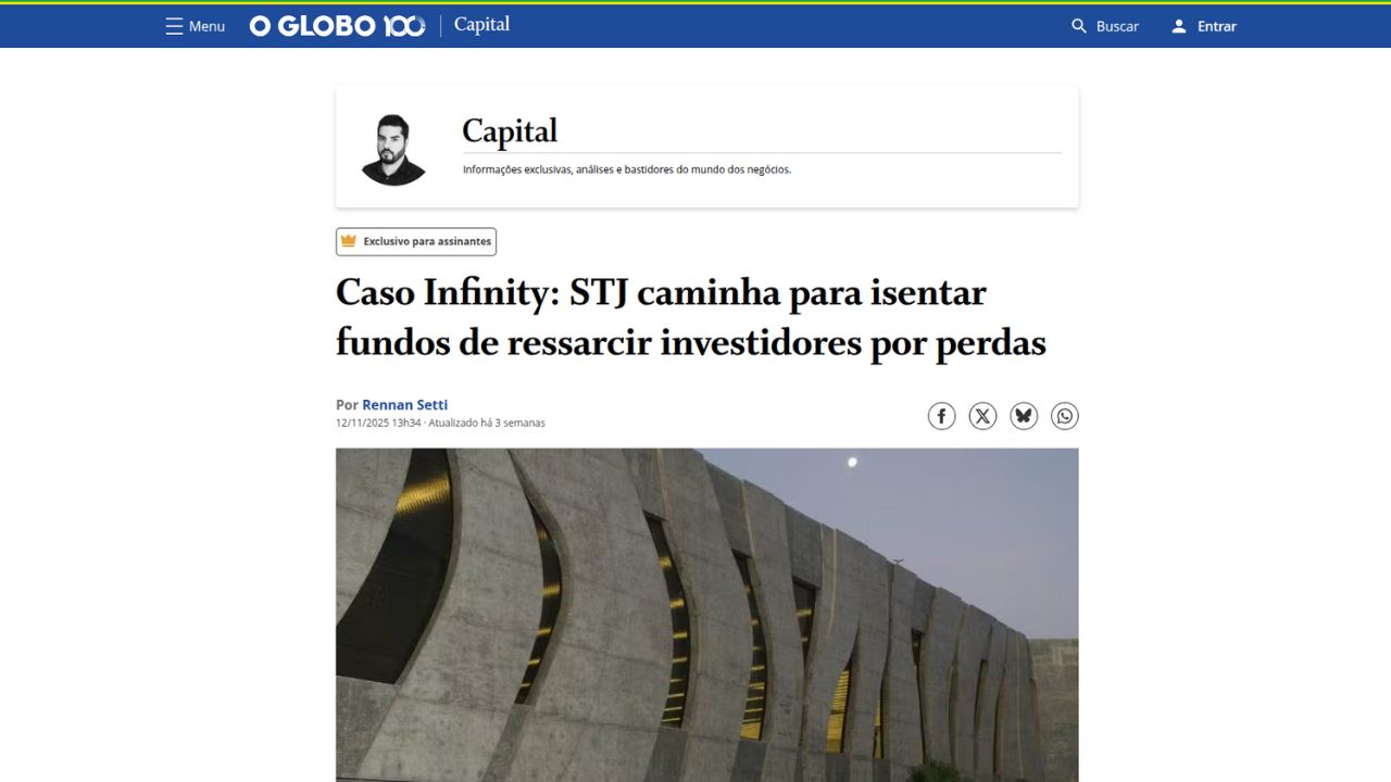 Demori Claudino Advogados em Destaque no O Globo: Precedente no STJ sobre Fundos
